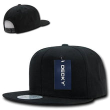 Decky 361 - Cotton Snapback Hat, Flat Bill Cap - 361