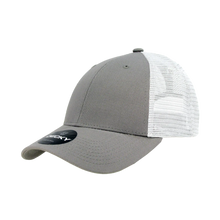 Decky 214 - 6 Panel Low Profile Structured Cotton Trucker Hat, Mesh Golf Cap