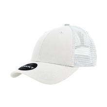 Decky 214 - 6 Panel Low Profile Structured Cotton Trucker Hat, Mesh Golf Cap