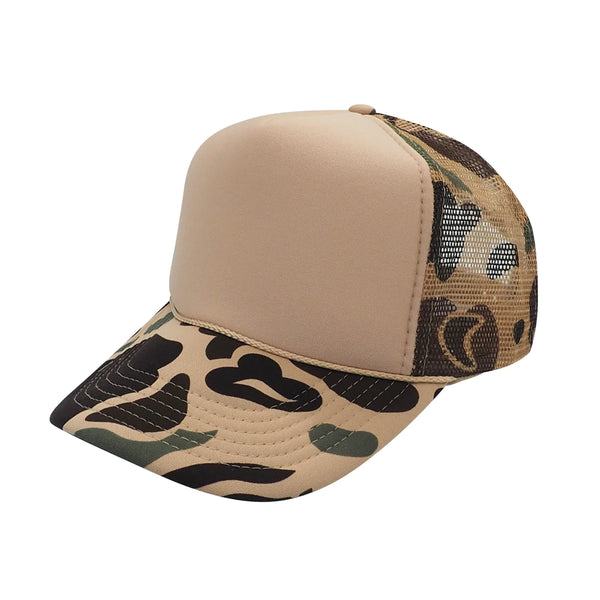 Nissun CPC - Foam Trucker Hat Camo, 5-Panel Camouflage Cap