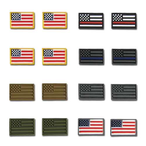 Rapid Dominance Tactical Micro Patches, US Flag, 16 pack - Rapdom T95