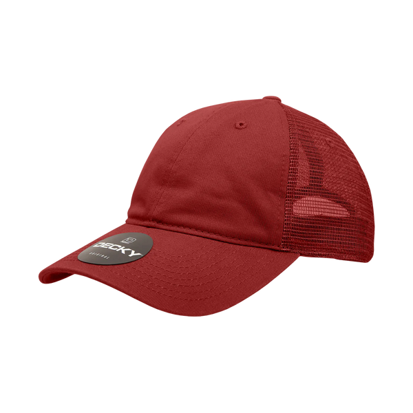 Decky 120 - 6-Panel Low Profile, Relaxed Cotton Trucker Cap