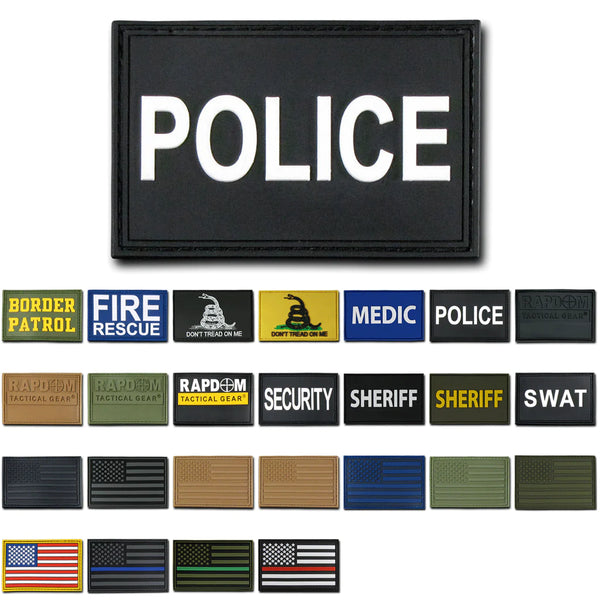 Tactical Rubber Patch, Flag, TBL, SWAT, Fire, Border Patrol, Police, Security, Sheriff, Medic - Rapdom T90